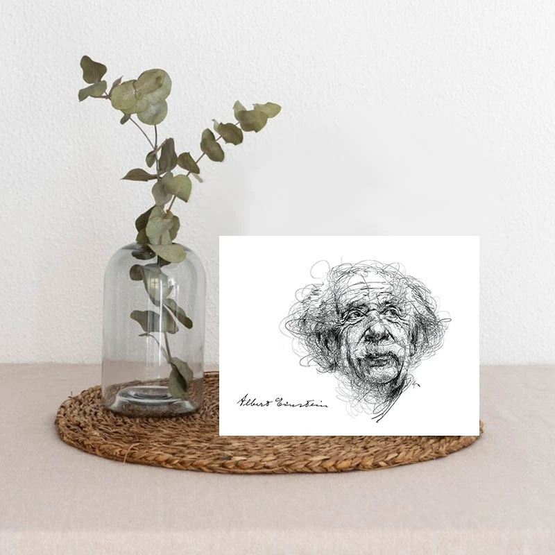 تابلو شاسي پرتره دانشمندان طرح آلبرت اينشتين مدل ab4