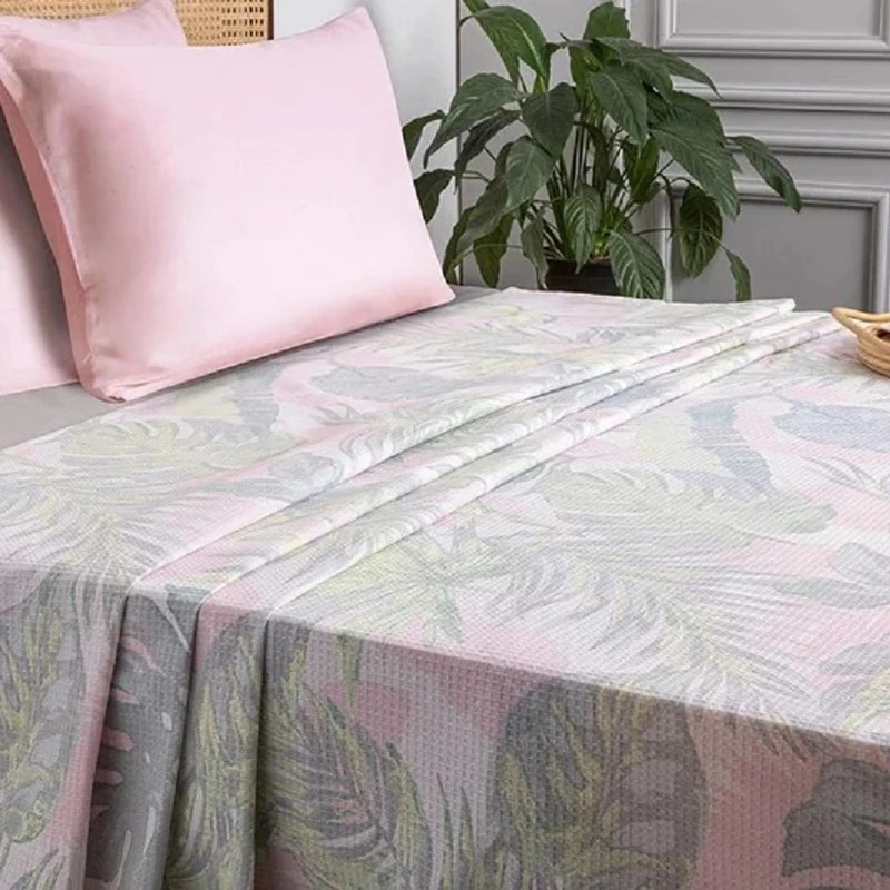 روتختی دو نفره انگلیش هوم مدل Palm trees سایز 220x200 سانتی‌متر