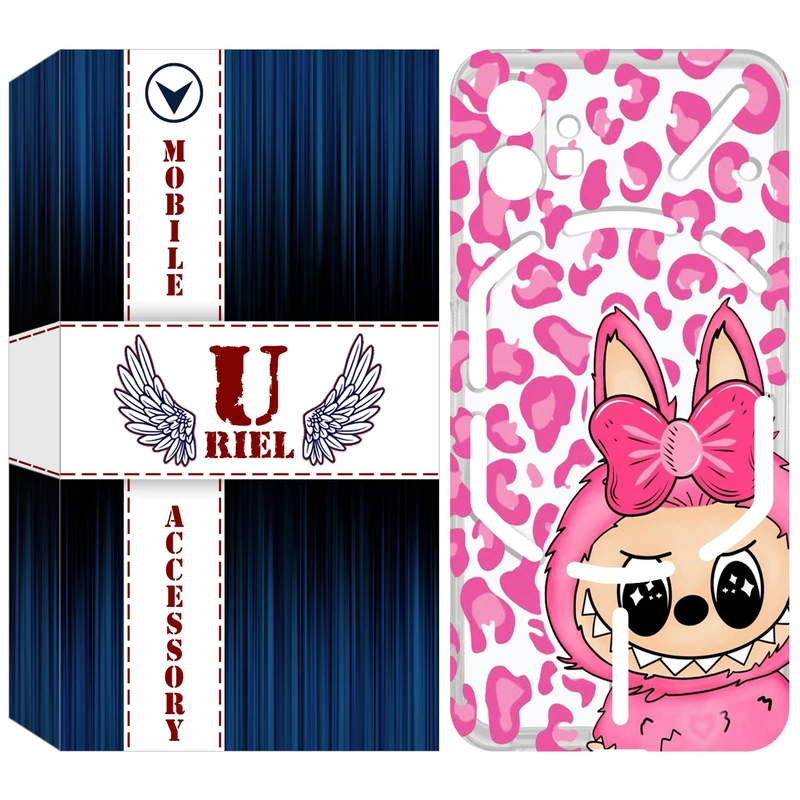 کاور یوریل مدل Clear کد 107 طرح لبوبو Labubu مناسب برای گوشی موبایل ناتینگ فون Nothing Phone 1