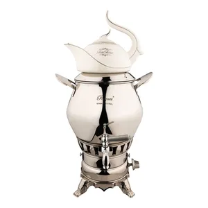 سماور گازی رضایی مدل الماس استیل کد1080 گنجایش 5 لیتر