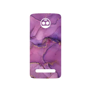 MAHOOT Purple Marble Cover Sticker for Motorola Moto Z2 Force