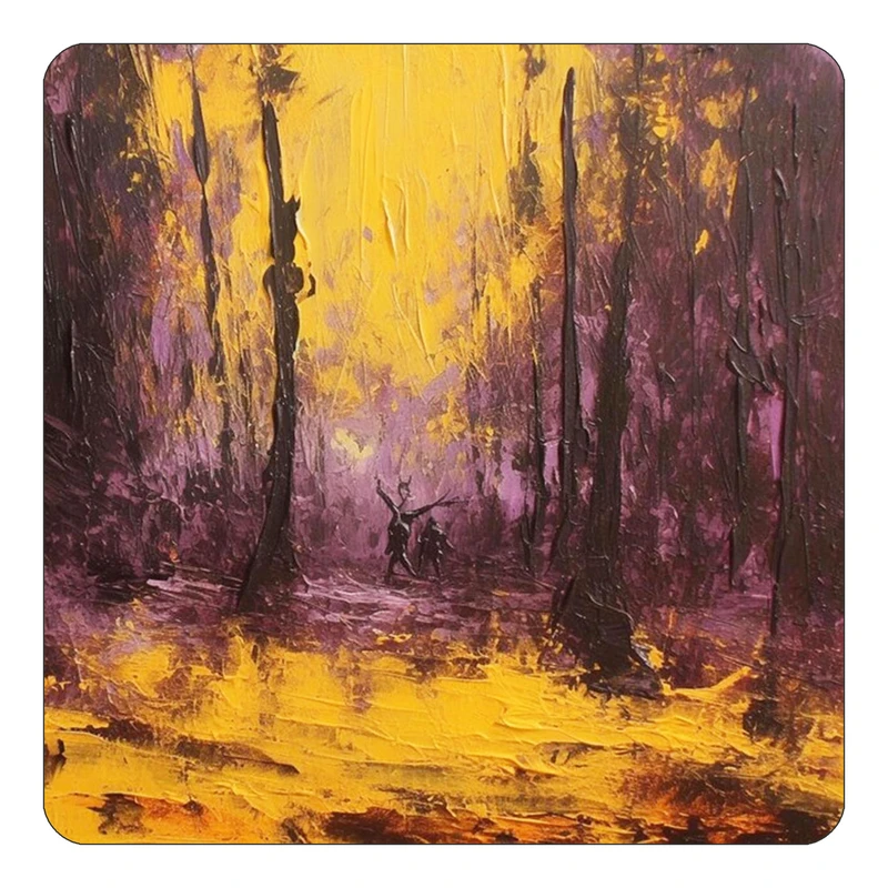 مگنت کاکتی طرح نقاشی رنگ روغن مدل mp71715