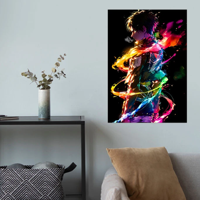 پوستر گوفی مدل ارن یگر انیمه اتک آن تایتان طرح Eren Yeager Attack on Titan Anime AOT کد RGB27