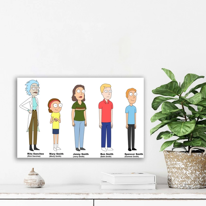 تابلو شاسی آتریسا مدل ریک اند مورتی Rick and Morty