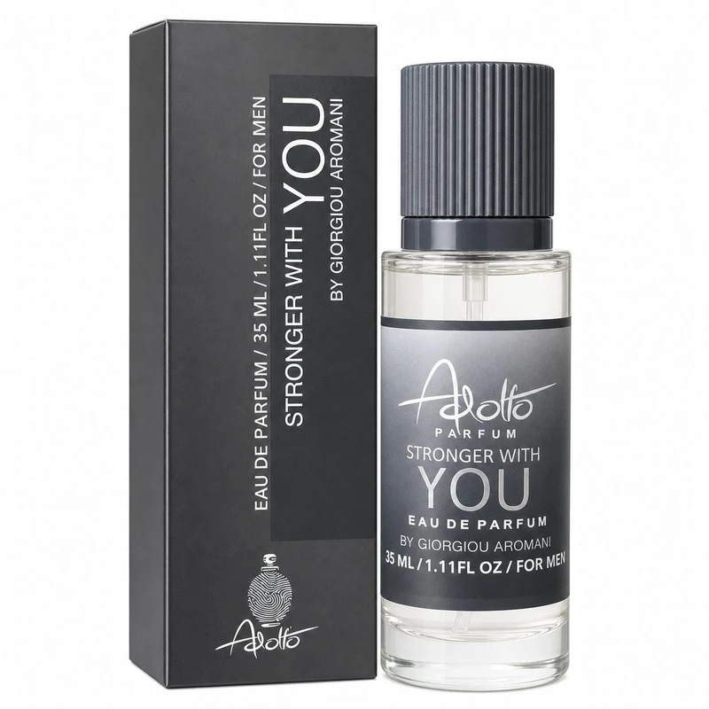 عطر جیبی مردانه آدولفو مدل Stronger With You با رایحه گرم و شیرین حجم 35 میلی لیتر