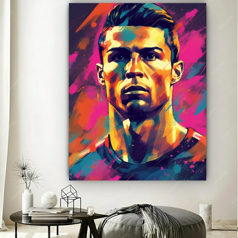 تابلو بوم طرح استوره فوتبال مدل رونالدو کد BK22996