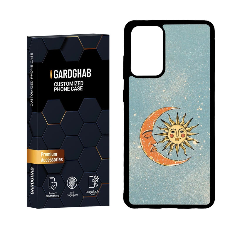 کاور گارد قاب مدل پشت گلس هنری مناسب برای گوشی موبایل سامسونگ Galaxy A72