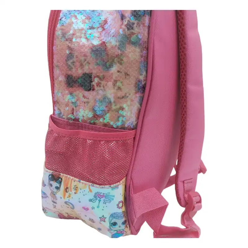 کوله پشتی مدل پولکی طرح ال او ال