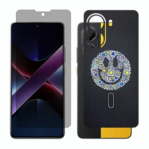 Glass Together model privacy screen protector suitable for Xiaomi Poco X7 Pro mobile phone with back cover sticker