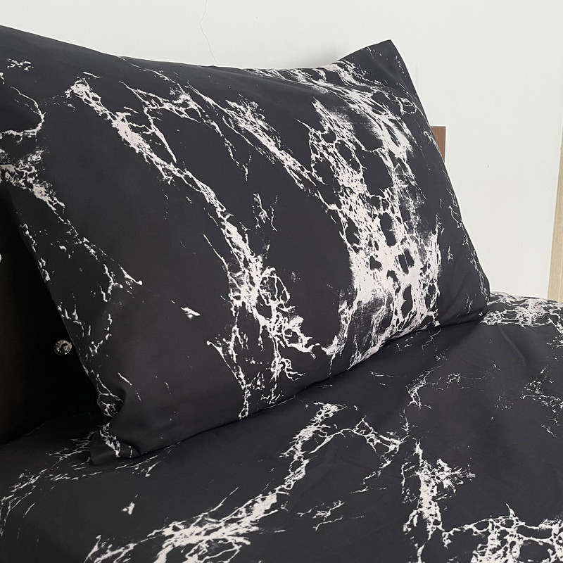 سرویس ملحفه مدل کشدار طرح سرامیکی 1.5 نفره 2 تکه