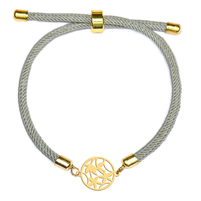 دستبند طلا 18 عیار زنانه مدل گل633