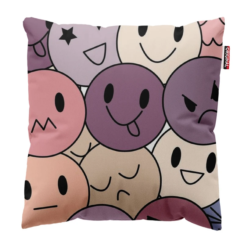 کوسن پاد آفرین طرح ایموجی کد 3715 سایز 30*30 سانتی متر