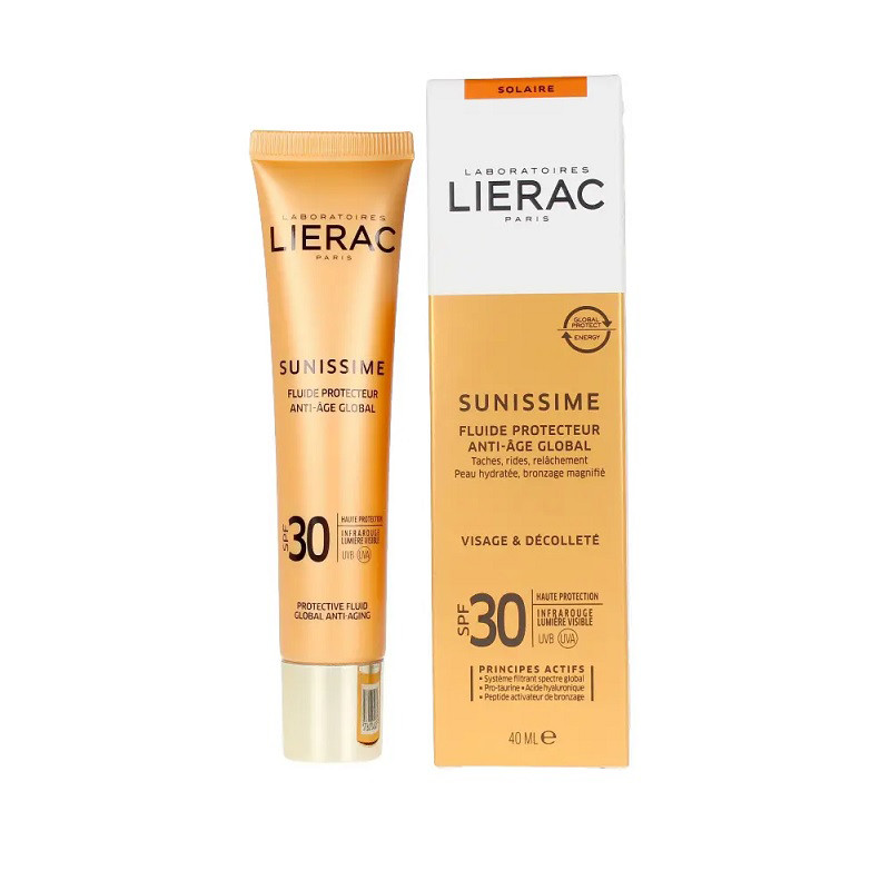 کرم ضد آفتاب بی رنگ لیراک SPF30 مدل ضد چروک مناسب انوع پوست حجم 40 میلی لیتر کرم ضد آفتاب بی رنگ لیراک SPF30 مدل ضد چروک مناسب انوع پوست حجم 40 میلی لیتر