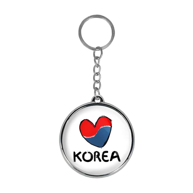 جاکلیدی خندالو طرح پرچم کره جنوبی مدل دوطرفه کد 2055920550