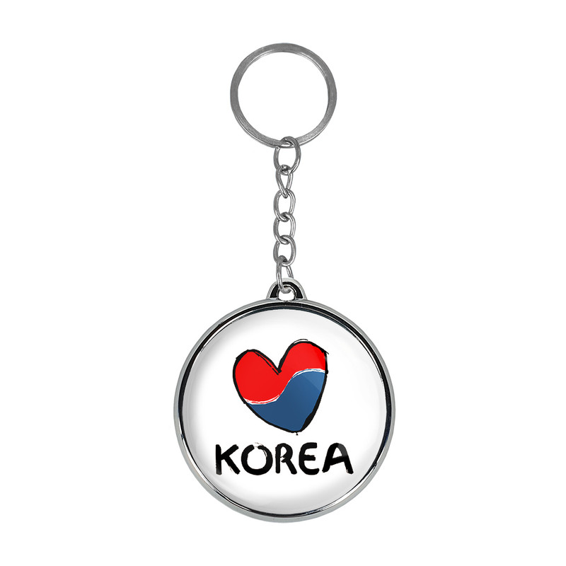 جاکلیدی خندالو طرح پرچم کره جنوبی مدل دوطرفه کد 2055920550