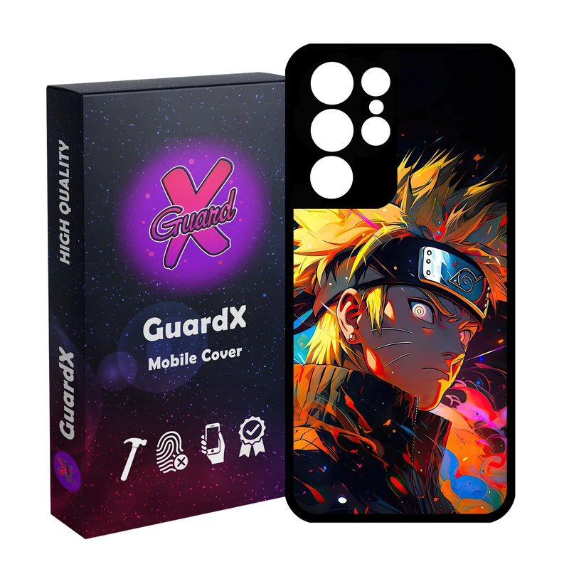 کاور گارد ایکس طرح ناروتو انیمه مدل Glass10689 مناسب برای گوشی موبایل سامسونگ Galaxy S21 Ultra
