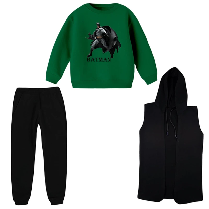ست 3 تکه لباس راحتی بچگانه مدل بتمن کد ۲۲  