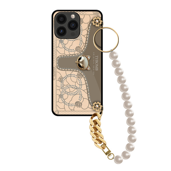 کاور تای بمب مدل Pearls مناسب برای گوشی موبایل اپل iPhone 13 Pro  به همراه آویز