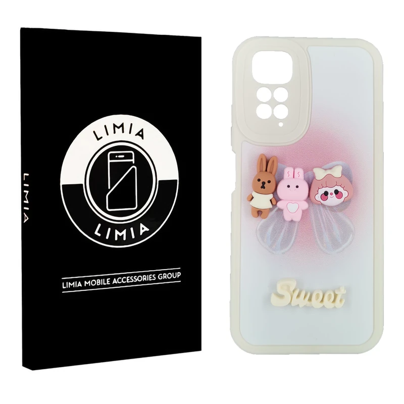 کاور لیمیا مدل فانتزی لنزدار ژله ای طرح عروسکی برجسته مناسب برای گوشی موبایل شیائومی Redmi Note 11s 4G