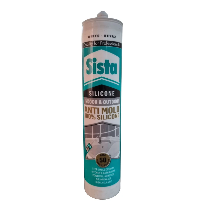 چسب سیلیکون سیستا مدل Anti Mold Beyaz حجم 280 میلی لیتر