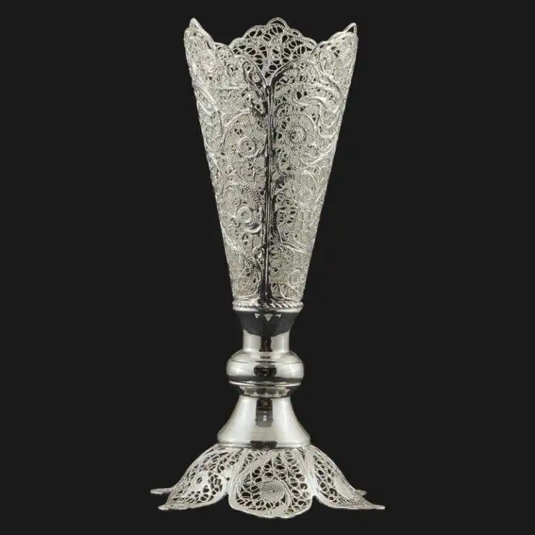 گلدان ملیله کاری مدل موشکی کد 02