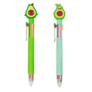 خودکار طرح میوه آواکادو مدل 6 رنگ بسته 2 عددی