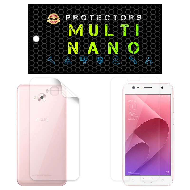 محافظ صفحه نمایش مولتی نانو مدل X-SFT مناسب برای گوشی موبایل ایسوس Zenfone 4 Selfie / ZD553KL / ZB553KL به همراه محافظ پشت
