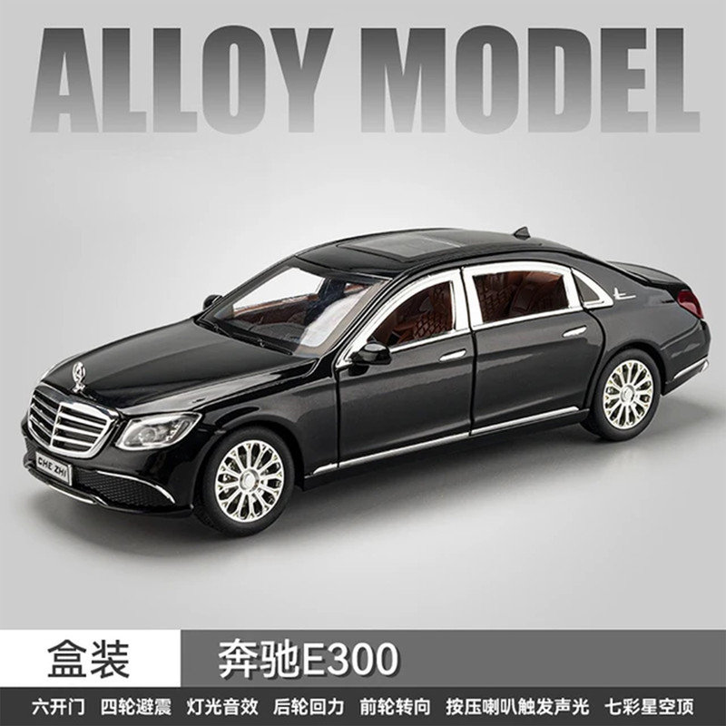 ماشین بازی ناب سل مدل فلزی چراغ دار طرح BENZ E300