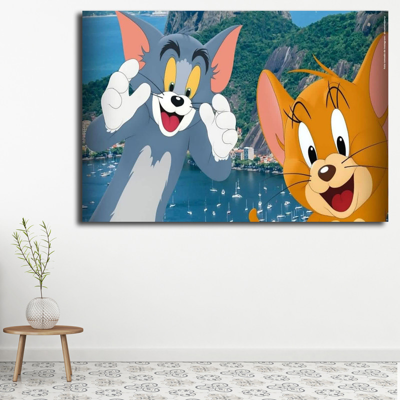 تابلو کودک و نوزاد مدل تام و جری کد 26