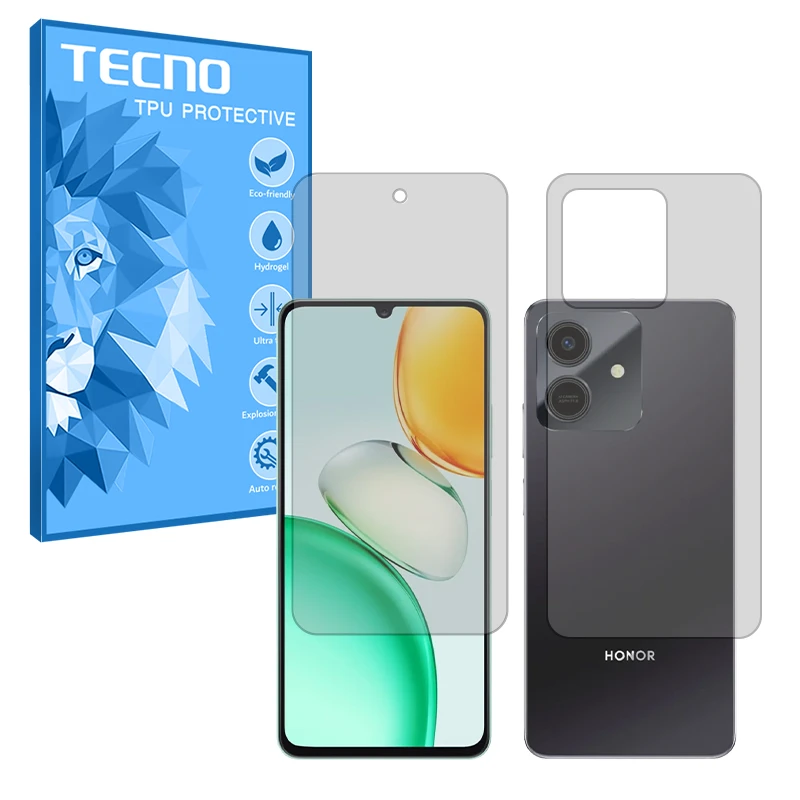 محافظ صفحه نمایش مات تکنو مدل Resistant مناسب برای گوشی موبایل آنر Play 10 به همراه محافظ پشت گوشی