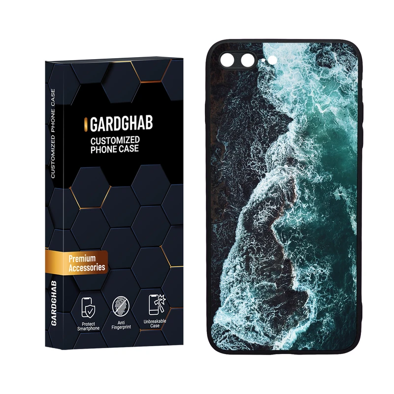 کاور گارد قاب مدل دورژله ای طبیعت مناسب برای گوشی موبایل اپل iPhone 7 Plus / 8 plus
