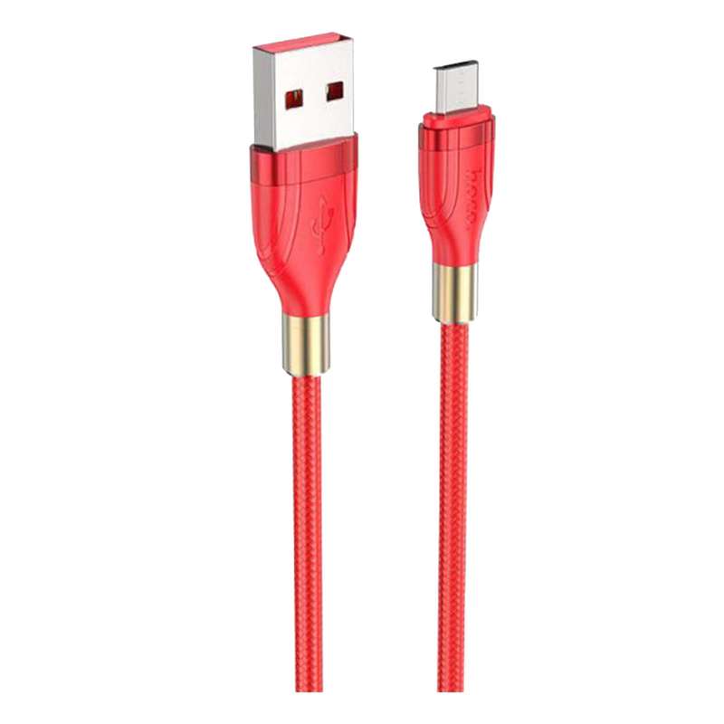 کابل تبدیل USB به MicroUSB هوکو مدل U92 طول 1.2 متر