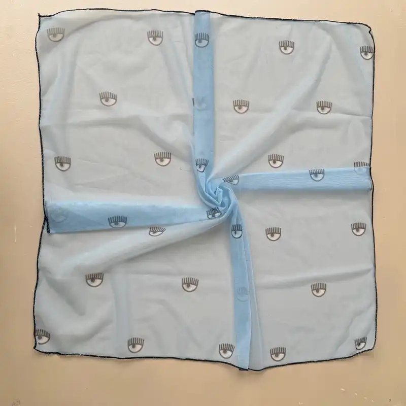 روسری زنانه مدل مینی توری چشم دار