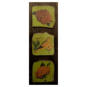 تابلو چوبی طرح جلد یک کتاب لاکی کد 426