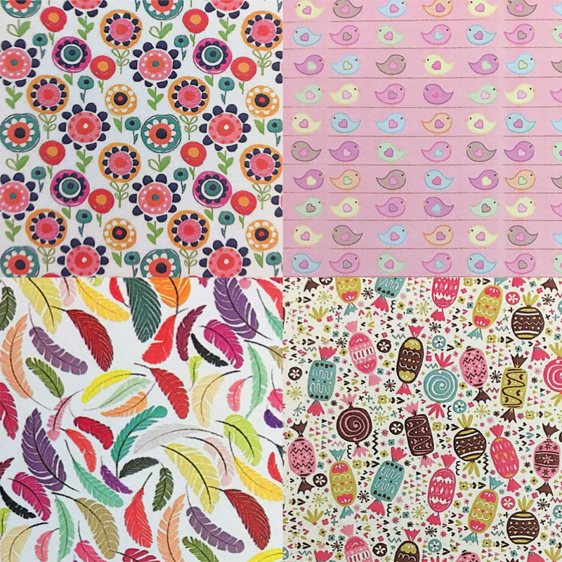 کاغذ اوریگامی سلما مدل فانتزی کد F14 بسته 48 عددی