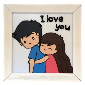 تابلو ویترای طرح عاشقانه
