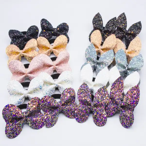 کش مو دخترانه مدل پاپیون پروانه 020 بسته 20 عددی