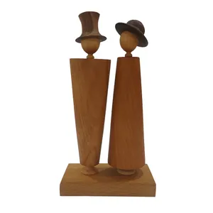 تندیس مدل چوبی زوج عاشق فانتزی
