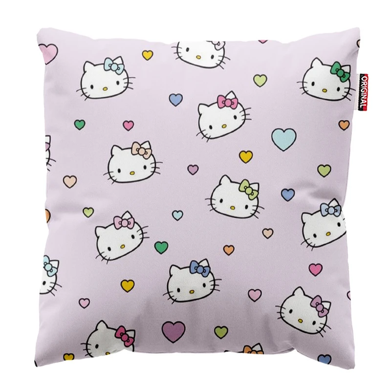 کوسن پاد آفرین طرح کارتونی بچگانه کیتی کد 4370 سایز 40*40 سانتی متر