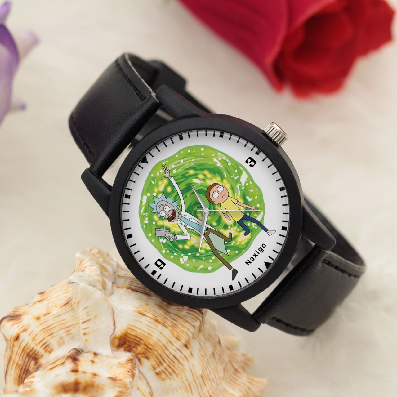 ساعت مچی عقربه ای ناکسیگو طرح Rick and Morty کد LF4239 -  - 3