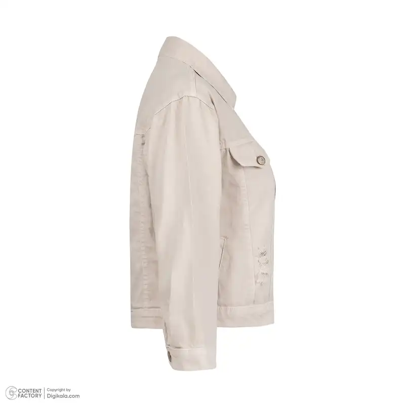 ست کت و شلوار جین دخترانه تیپ تاپ مدل ‏25007T41011 رنگ کرم