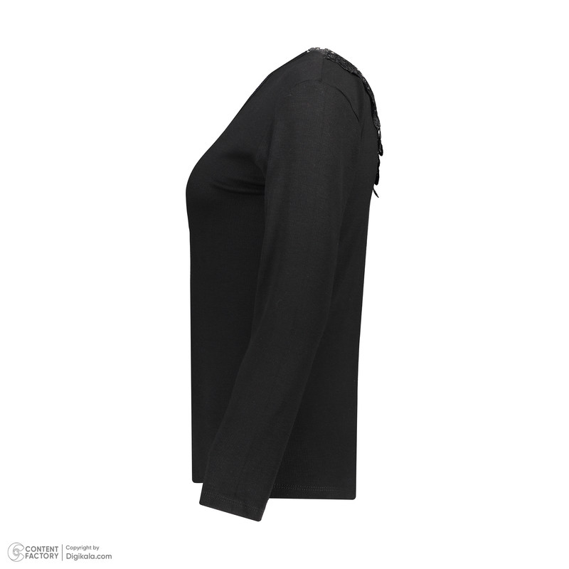 بلوز آستین بلند زنانه مدل پشت گیپور کد 110303.3