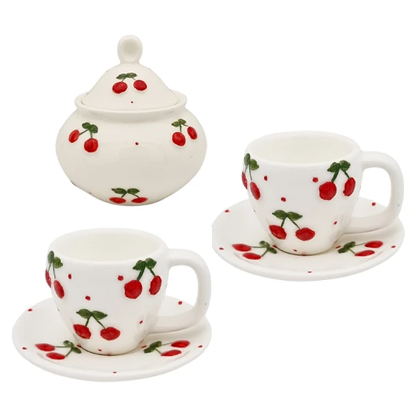 سرویس قهوه خوری ۶ پارچه مناسب برای 2 نفره مدل ترمه کد 2423P6xalb