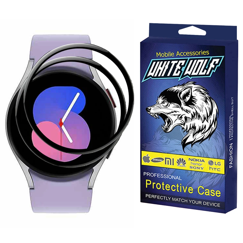 محافظ صفحه نمایش وایت ولف مدل W-2PWM مناسب برای ساعت هوشمند سامسونگ Samsung Watch 5 44mm بسته 2 عددی