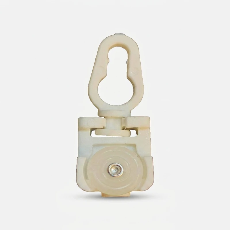 گیره چوب پرده مدل مینیمال چرخ دار طول 8 متر