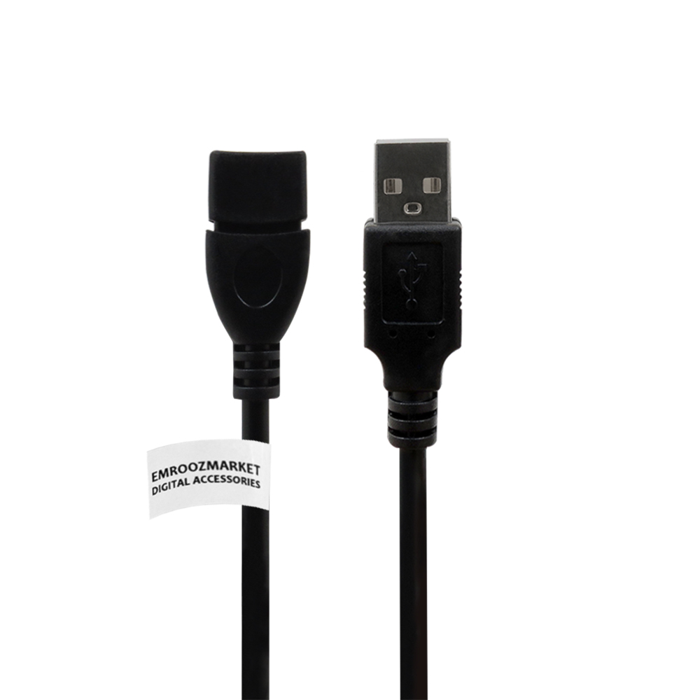 کابل افزایش طول USB 2.0 امروزمارکت مدل EM25D13 طول 1.5 متر