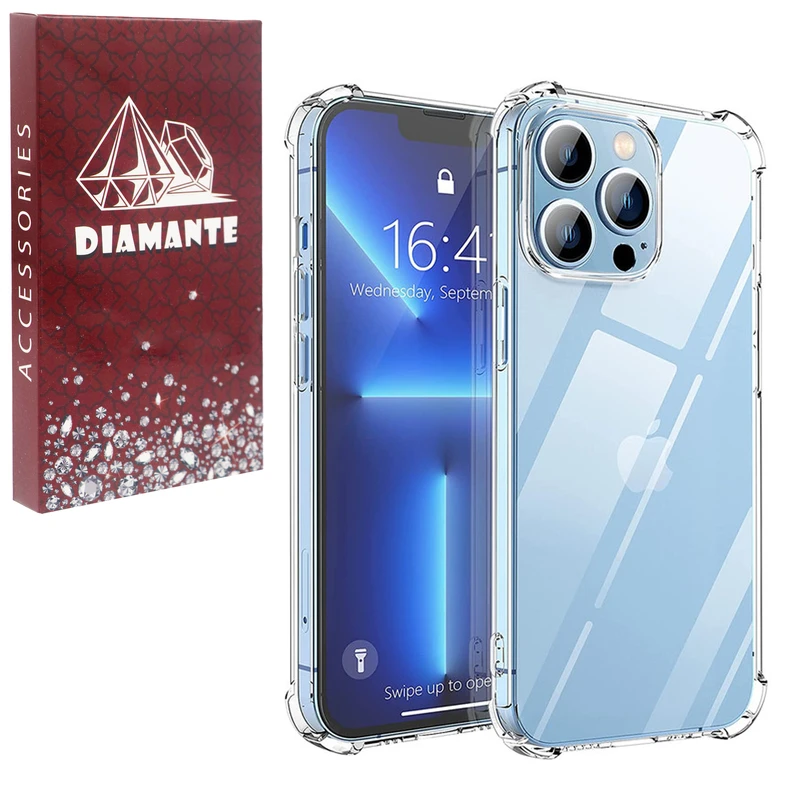 کاور دیامانته مدل ساده مناسب برای گوشی موبایل اپل iPhone 14 Pro Max