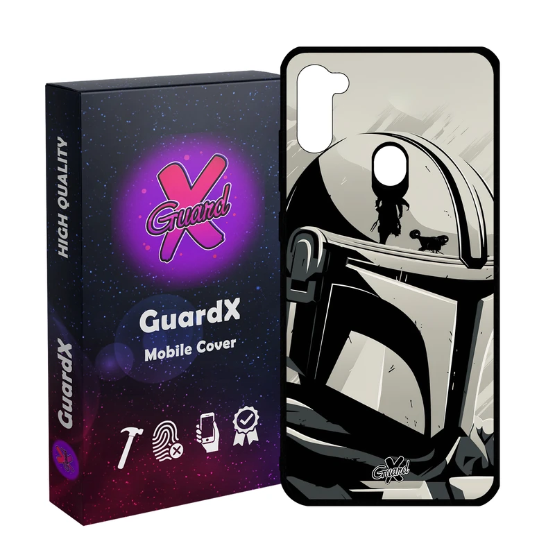 کاور گارد ایکس طرح Mandalorian مدل Glass10502 مناسب برای گوشی موبایل سامسونگ Galaxy A11/M11