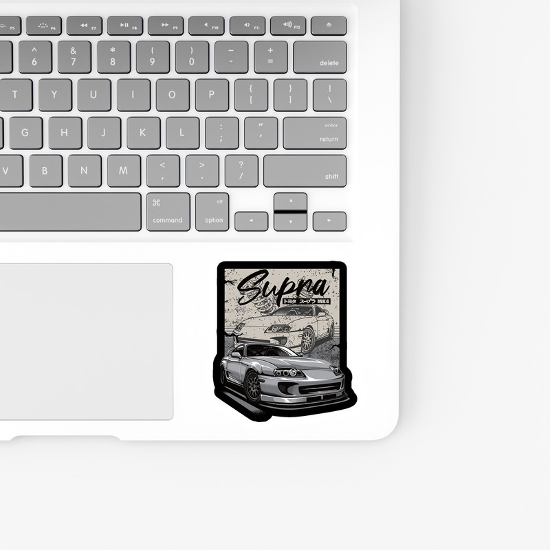 استیکر لپ تاپ بووم طرح ماشین مدل Supra mk4 کد JC06
