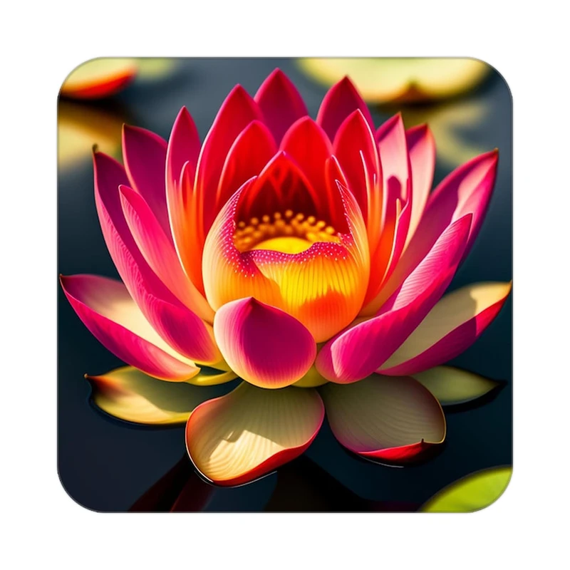 زیر لیوانی کاکتی طرح گل مدل mp18451